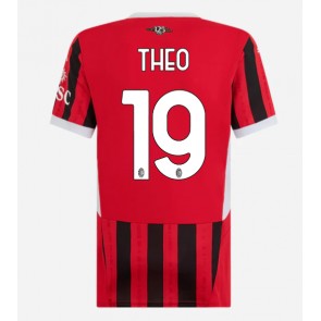 AC Milan Theo Hernandez #19 Domaci Dres za Ženska 2024-25 Kratak Rukavima